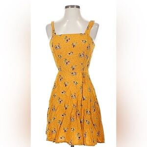 Wild Fable Mustard Floral Dress